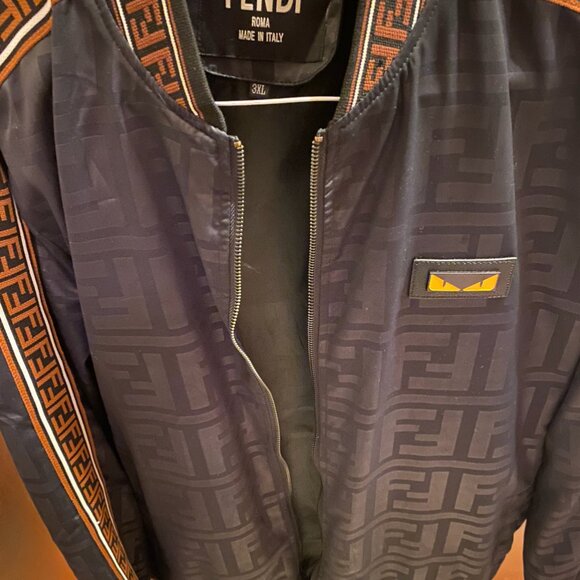 Fendi Designer Zip Up Jacket